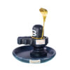 MAYAPURI Black Stone Shivling with Abhishek Plate, Shiva Lingam for Pooja (2.5 inches) - Image 5