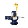 MAYAPURI Black Stone Shivling with Abhishek Plate, Shiva Lingam for Pooja (2.5 inches) - Image 7