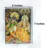 MAYAPURI Radha Krishna Iskcon Photo Frame for Wall & Table Decoration (7x5 inch) (Orange) - Image 6