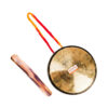 MAYAPURI Brass Percussion Pooja Bell/Kashor/Ghanta with Striker Stick for Puja (Size: 5.3-6 inches)