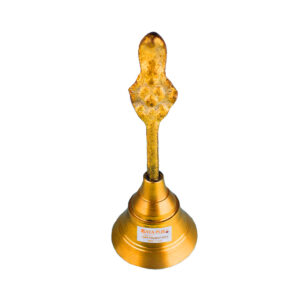 MAYAPURI Brass Pooja Bell, Pital Puja Ghanta, Pooja Brass Ghanti, Mandir Bell, (Size 6 inches)